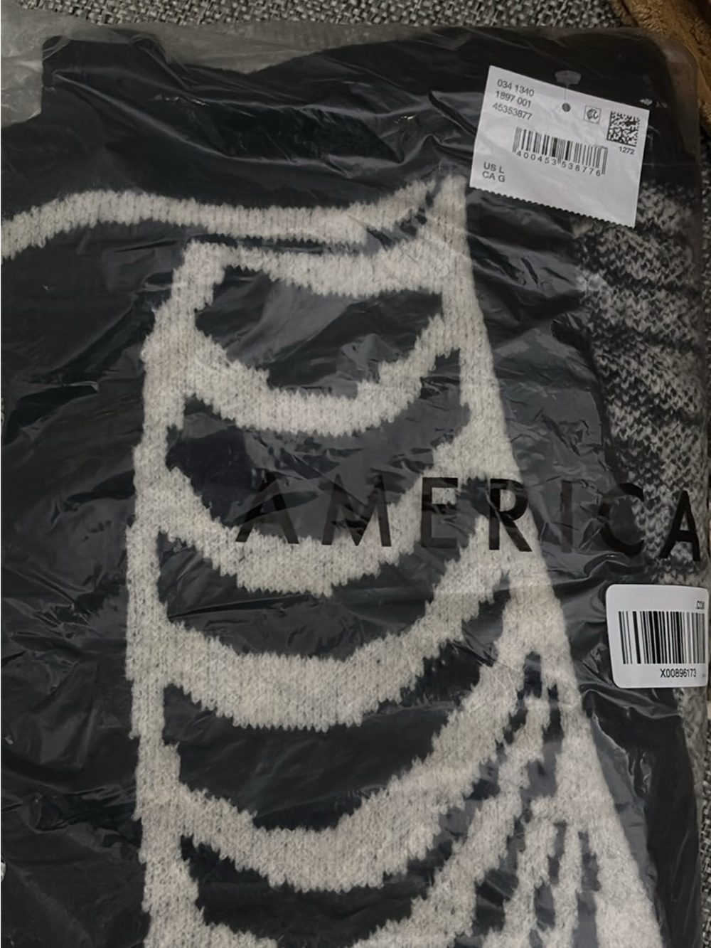 American Eagle Skeleton Cardigan